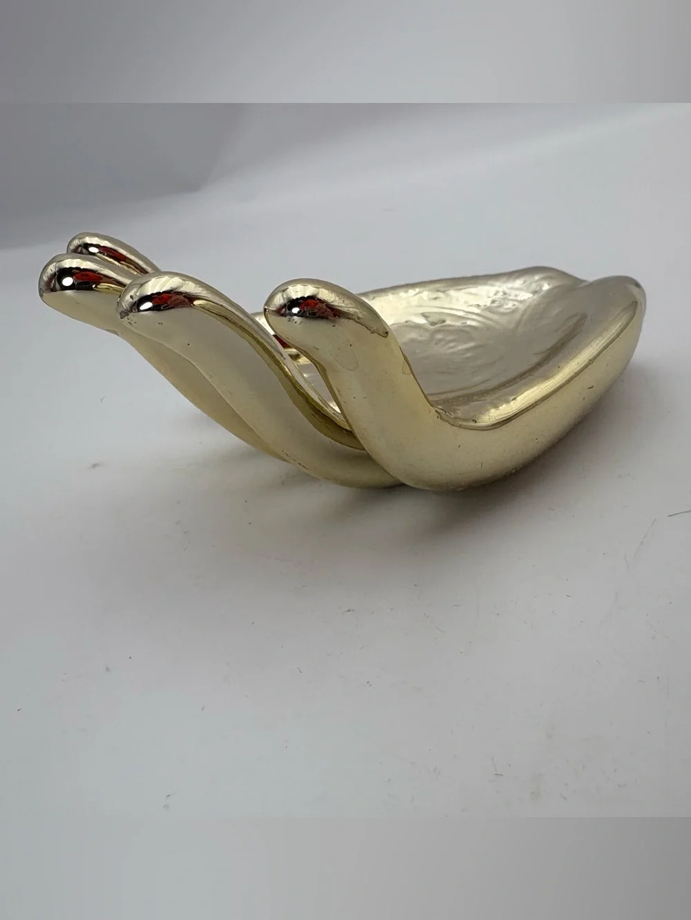 Decorative Ceramic Hand Trinket/Ring Dish - Shiny Gold